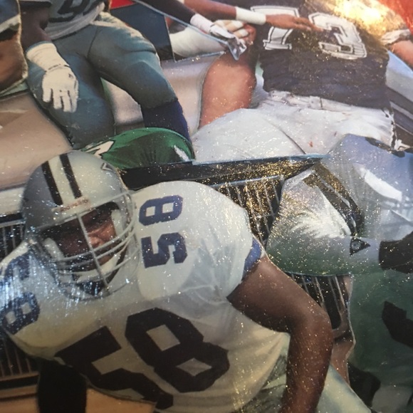 Texas Hand Crafted Vintage Wood Bowl Dallas Cowboys Cheerleaders Boots Bling BBQ - Picture 11 of 14